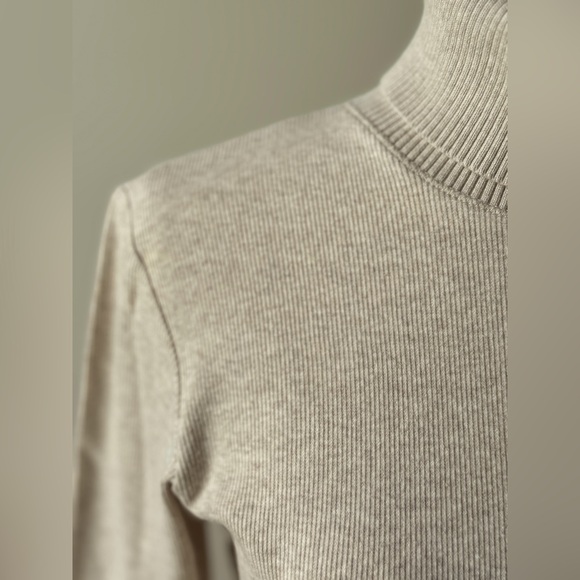 Rafaella | Ribbed Turtleneck | Tan | Medium - Picture 5 of 7